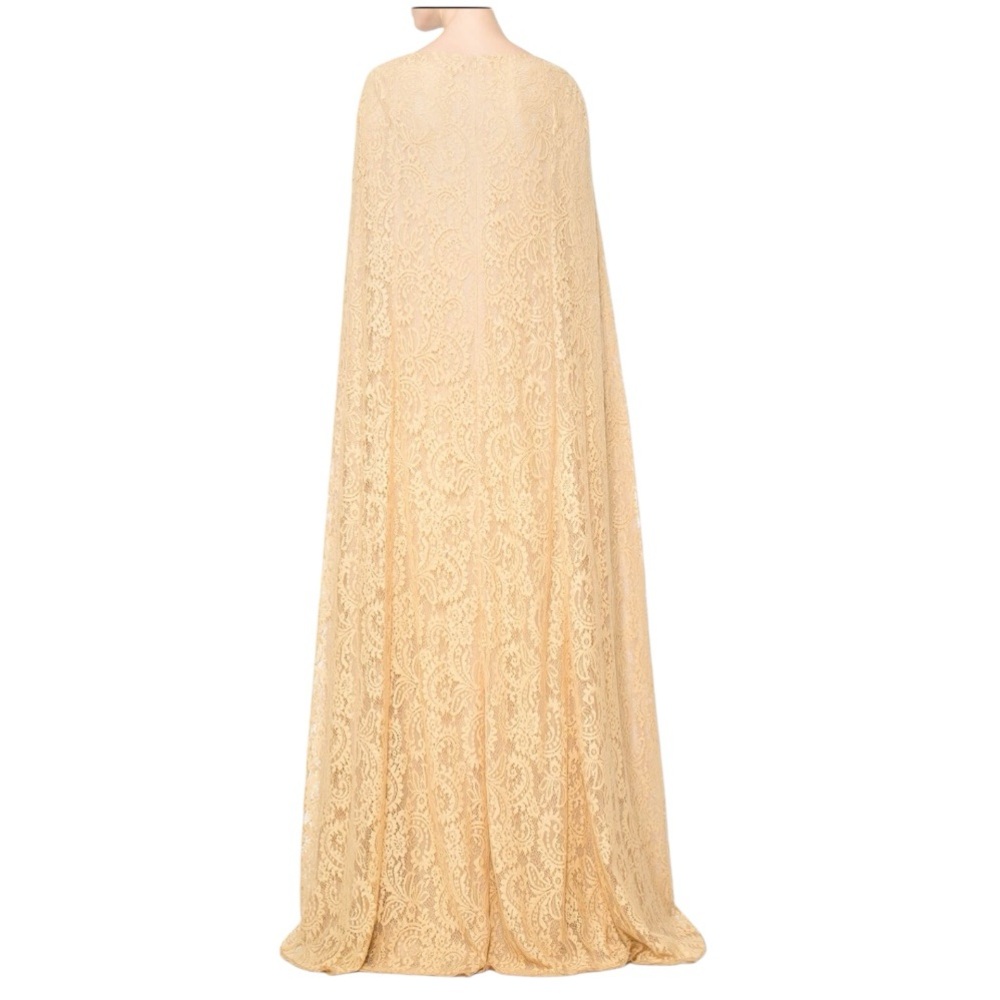 Tadashi Shoji Corded Floor Length Cape Gown - Picture 2 of 7